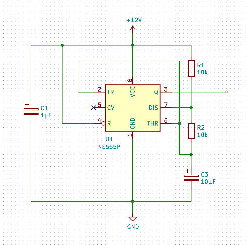 555 Timer - Astable Configuration